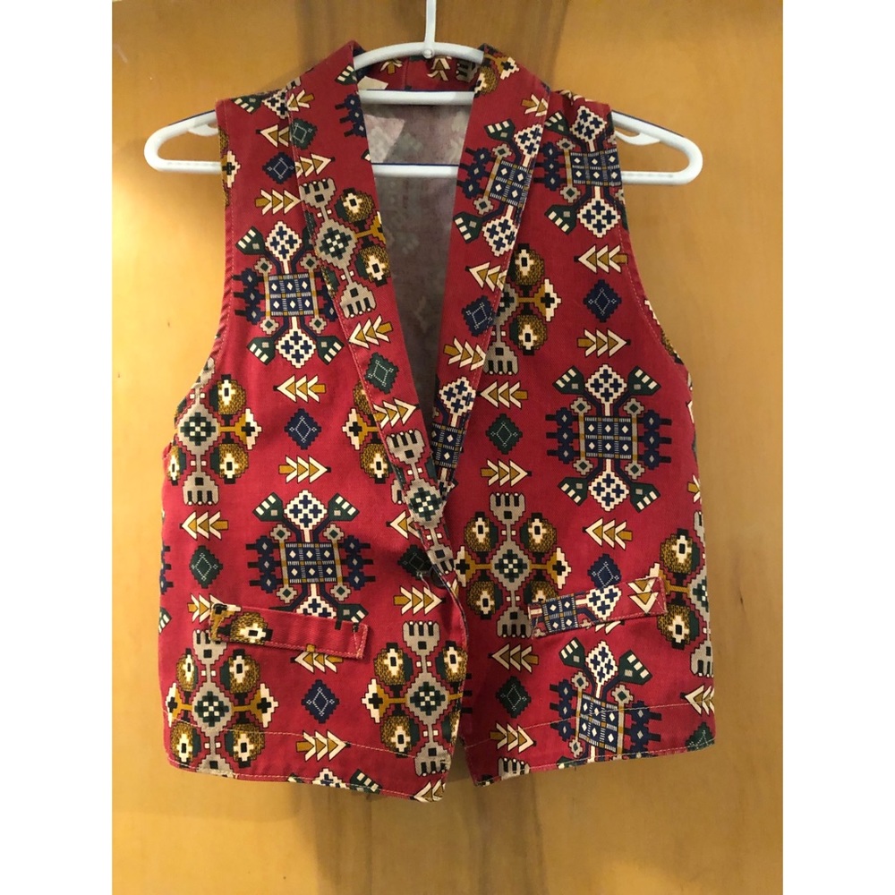 80s90s vintage western southwest vest